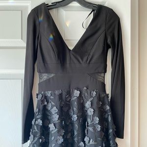 Black long sleeve dress